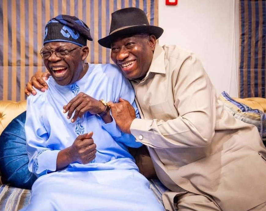 Asiwaju Bola Ahmed TINUBU and Former President Goodluck Jonathan