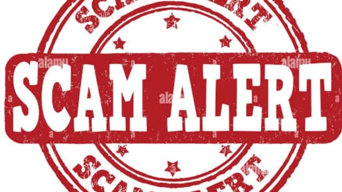 SCAM ALERT