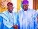 President Bola Ahmed Tinubu and Former Lagos State Governor, Akinwunmi Ambode