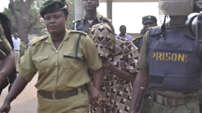 The-woman-being-escorted-out-of-court-on-Tuesday-768x590