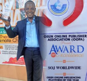 SOJ WORLDWIDE ONLINE NEWS Wins Award of Excellence