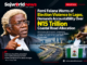 News graphic about Femi Falana's warning on election violence in Lagos and questions over the coastal road allocation